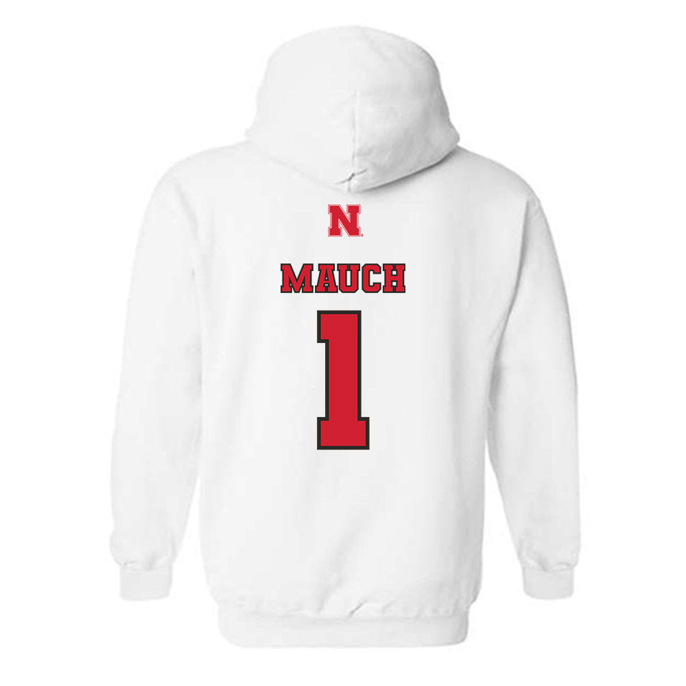 Nebraska - NCAA Women's Volleyball : Olivia Mauch - Sports Shersey Hooded Sweatshirt-1