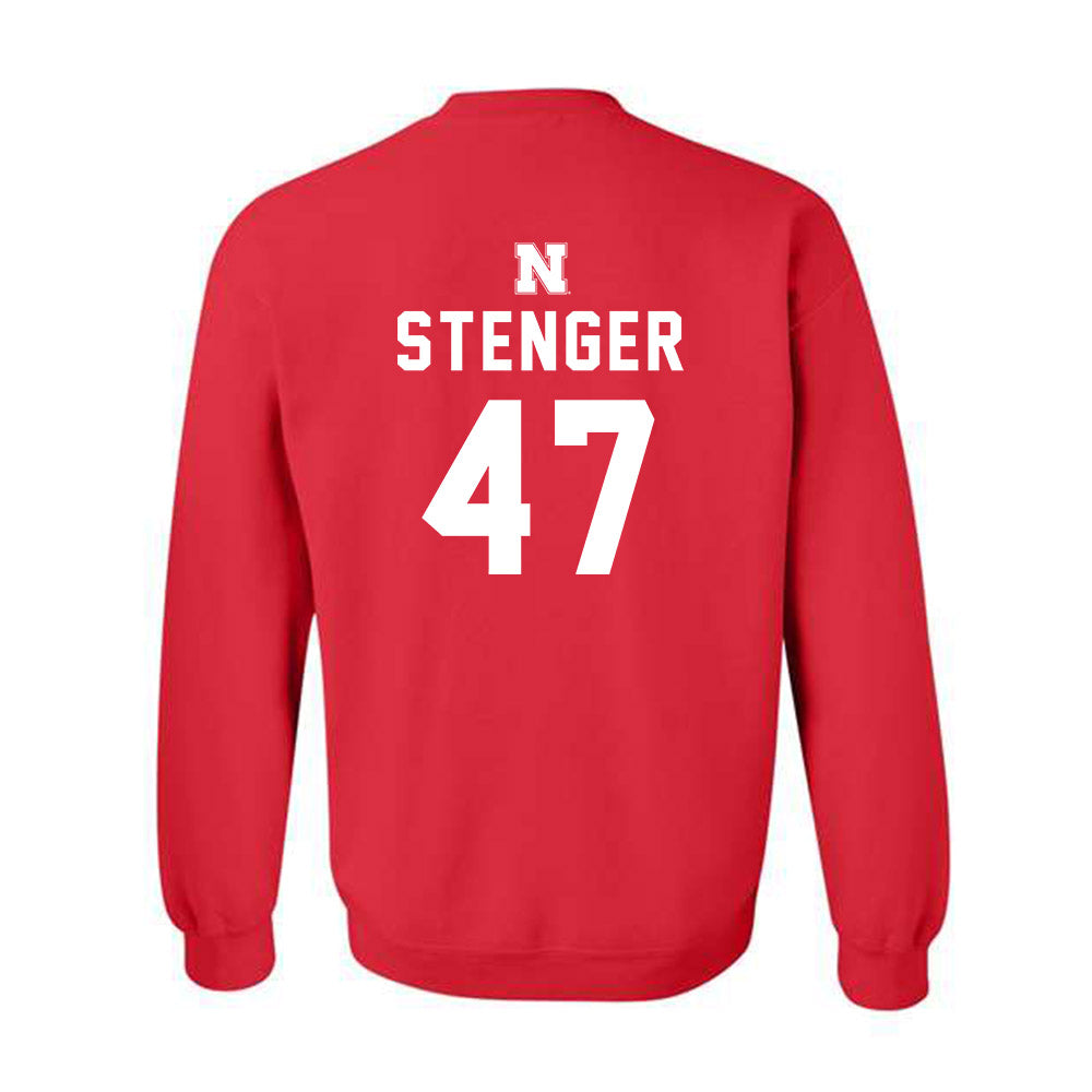 Nebraska - NCAA Football : Gage Stenger - Replica Shersey Crewneck Sweatshirt-1