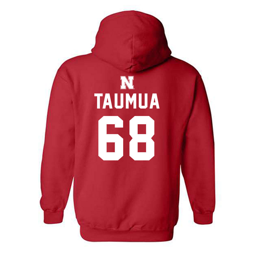 Nebraska - NCAA Football : Preston Taumua - Replica Shersey Hooded Sweatshirt-1