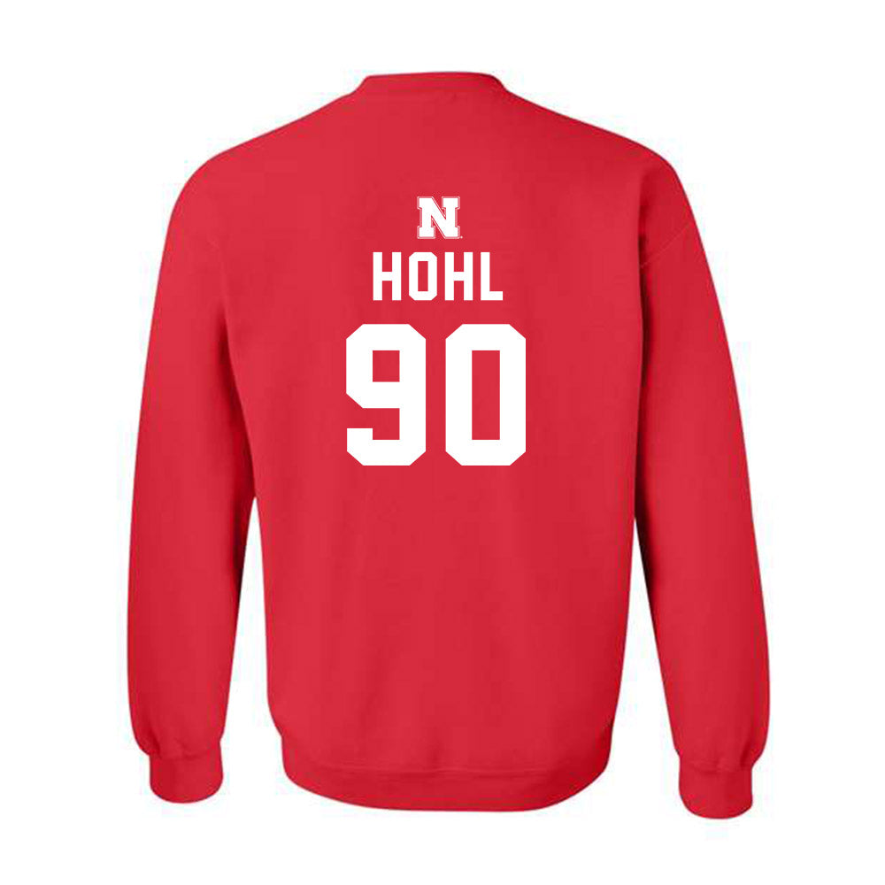 Nebraska - NCAA Football : John Hohl - Replica Shersey Crewneck Sweatshirt-1