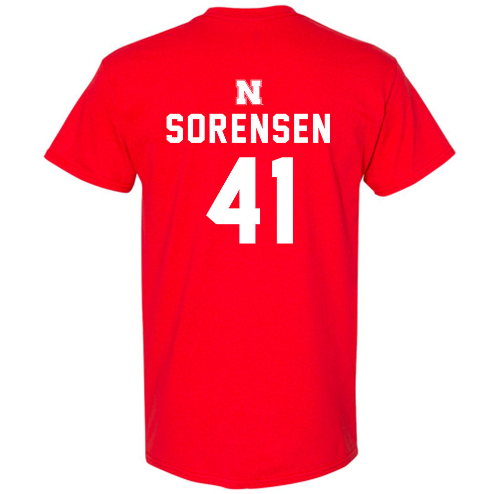 Nebraska - NCAA Football : Luke Sorensen - Replica Shersey T-Shirt-1