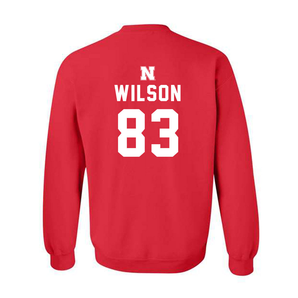Nebraska - NCAA Football : Archie Wilson - Replica Shersey Crewneck Sweatshirt-1