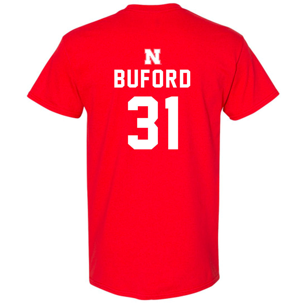 Nebraska - NCAA Football : Mario Buford - Replica Shersey T-Shirt-1