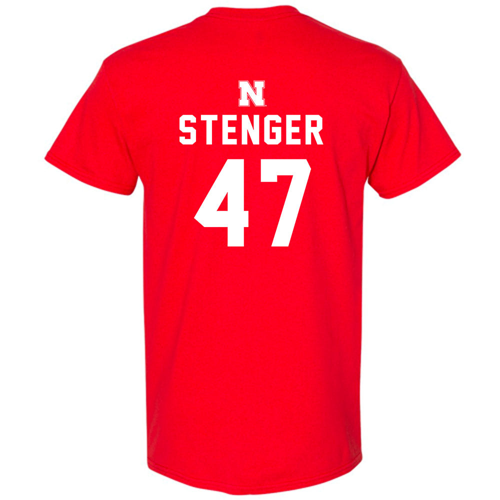 Nebraska - NCAA Football : Gage Stenger - Replica Shersey T-Shirt-1