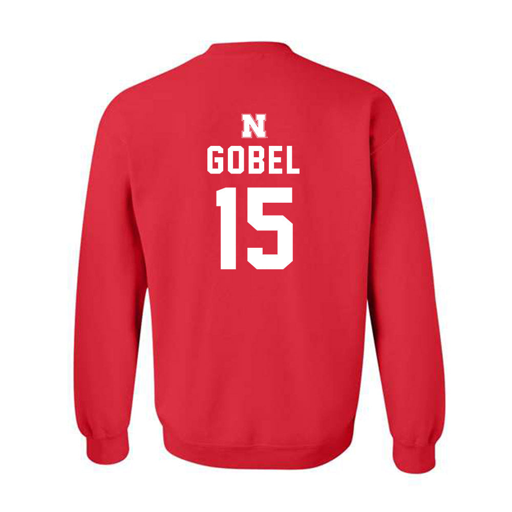 Nebraska - NCAA Women's Soccer : Alexa Gobel - Replica Shersey Crewneck Sweatshirt-1