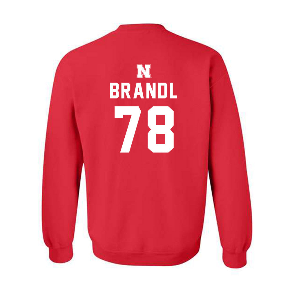Nebraska - NCAA Football : Jacob Brandl - Crewneck Sweatshirt