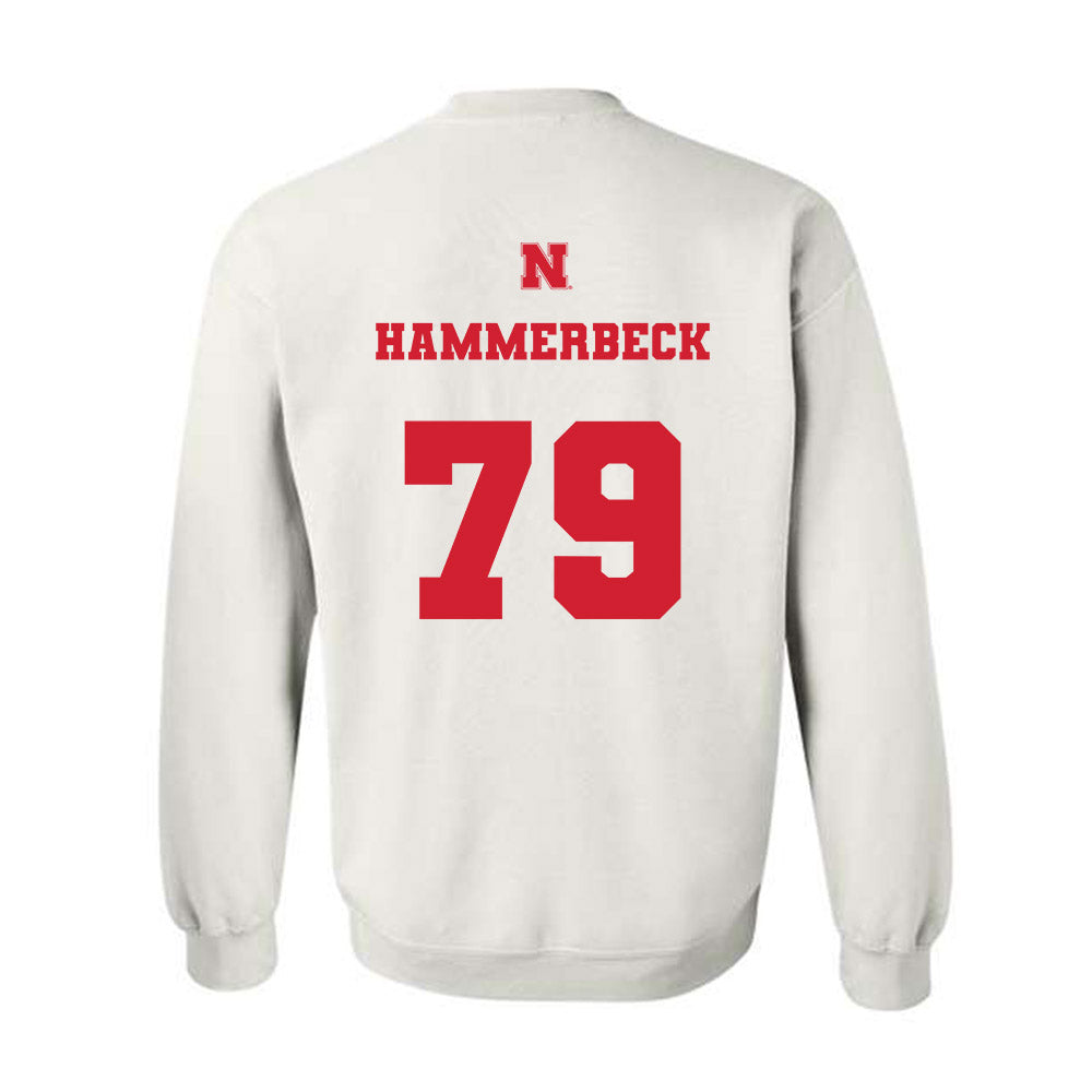 Nebraska - NCAA Football : Shawn Hammerbeck - Generic Shersey Crewneck Sweatshirt-1