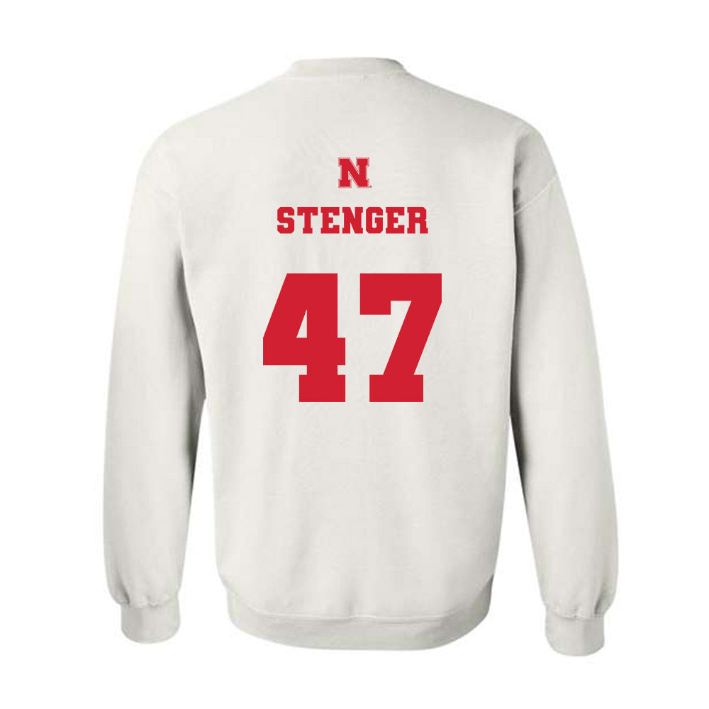 Nebraska - NCAA Football : Gage Stenger - Generic Shersey Crewneck Sweatshirt-1