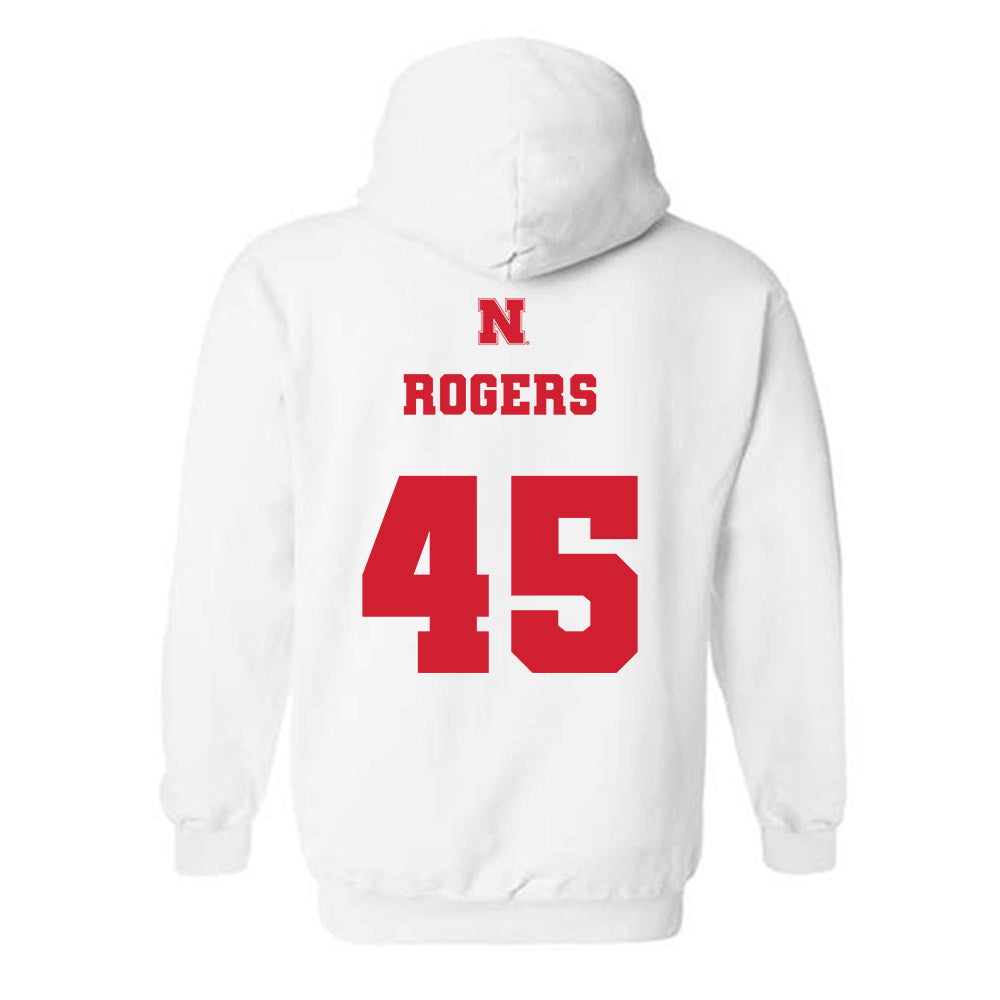 Nebraska - NCAA Football : Dylan Rogers - Generic Shersey Hooded Sweatshirt-1