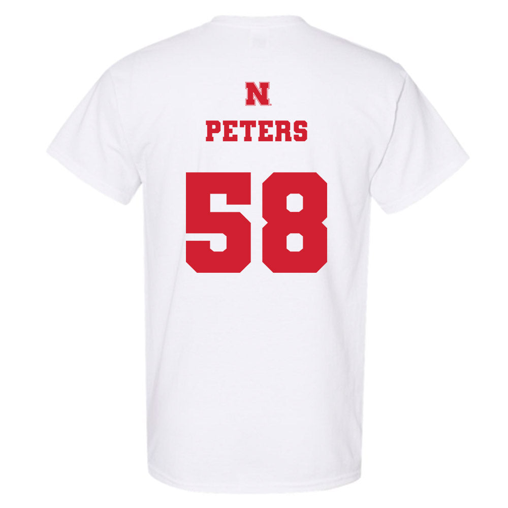 Nebraska - NCAA Football : Jake Peters - Generic Shersey T-Shirt-1