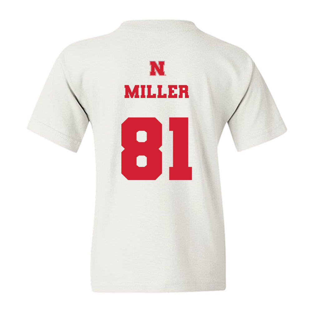Nebraska - NCAA Football : Hayes Miller - Generic Shersey Youth T-Shirt-1