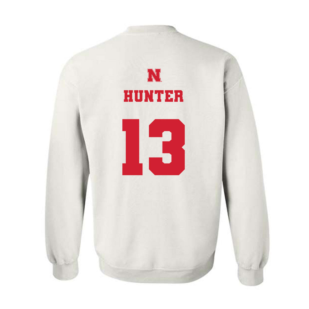 Nebraska - NCAA Football : Nyziah Hunter - Generic Shersey Crewneck Sweatshirt-1
