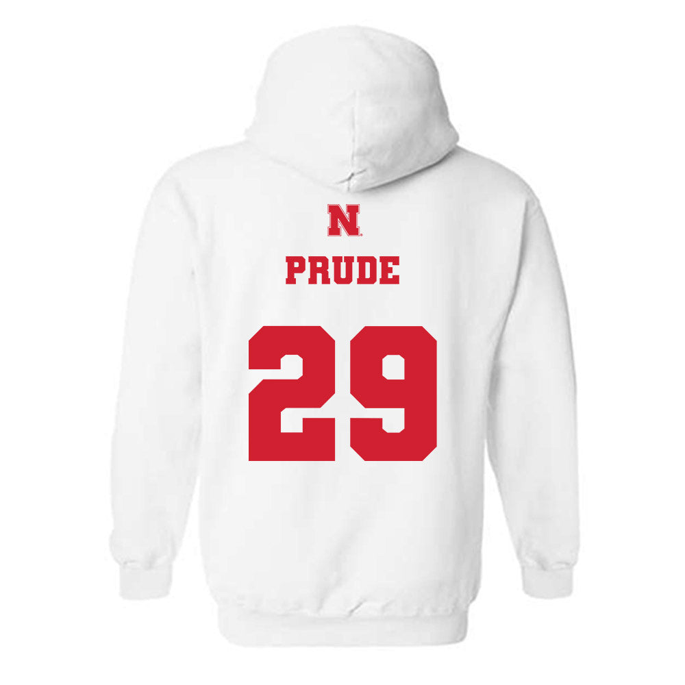 Nebraska - NCAA Football : Braylen Prude - Generic Shersey Hooded Sweatshirt-1