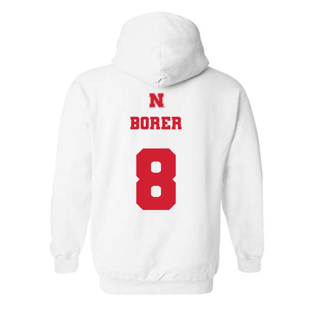Nebraska - NCAA Women's Soccer : Reese Borer - Generic Shersey Hooded Sweatshirt-1