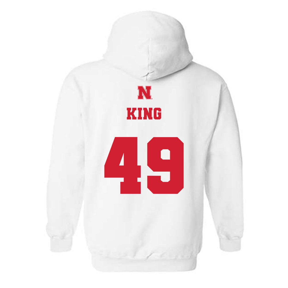 Nebraska - NCAA Football : Danny King - Generic Shersey Hooded Sweatshirt