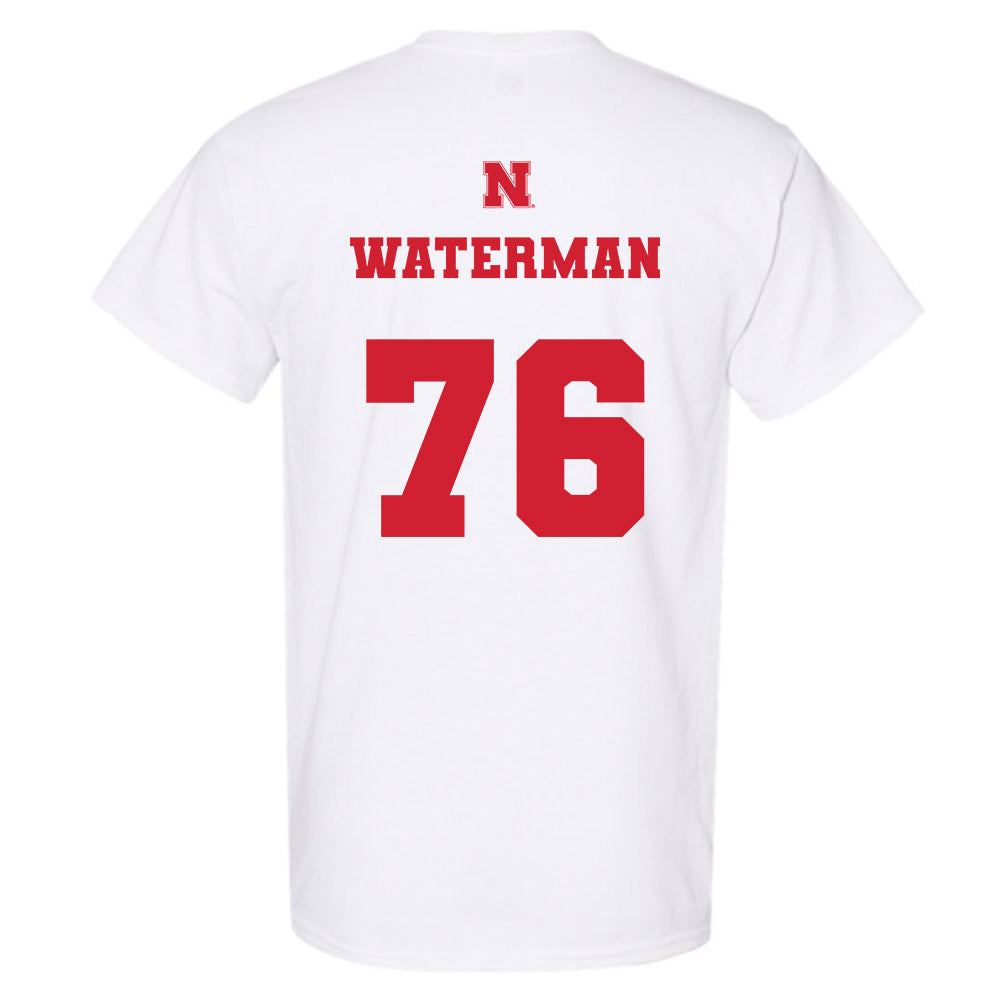 Nebraska - NCAA Football : Rex Waterman - Generic Shersey T-Shirt-1