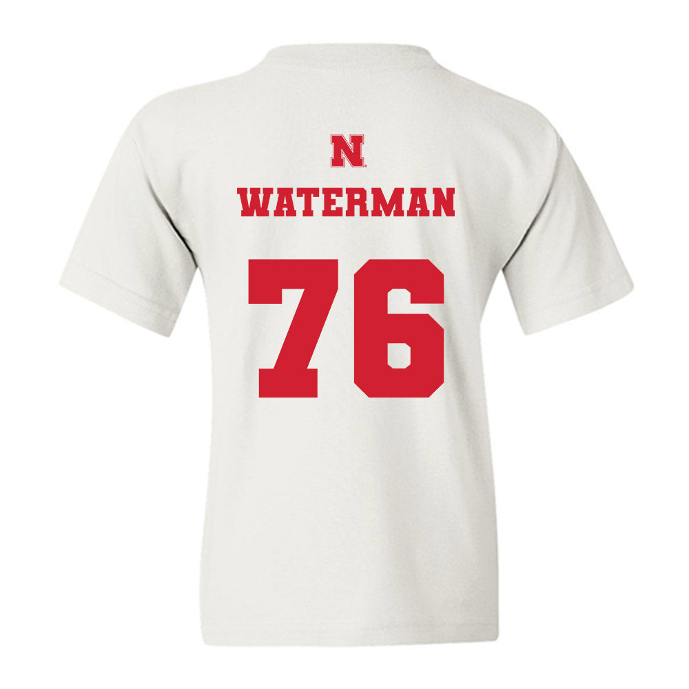 Nebraska - NCAA Football : Rex Waterman - Generic Shersey Youth T-Shirt-1