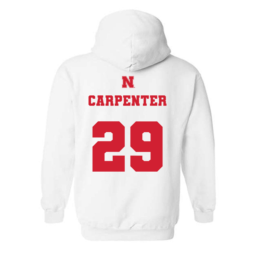 Nebraska - NCAA Women's Soccer : Kayma Carpenter - Generic Shersey Hooded Sweatshirt-1