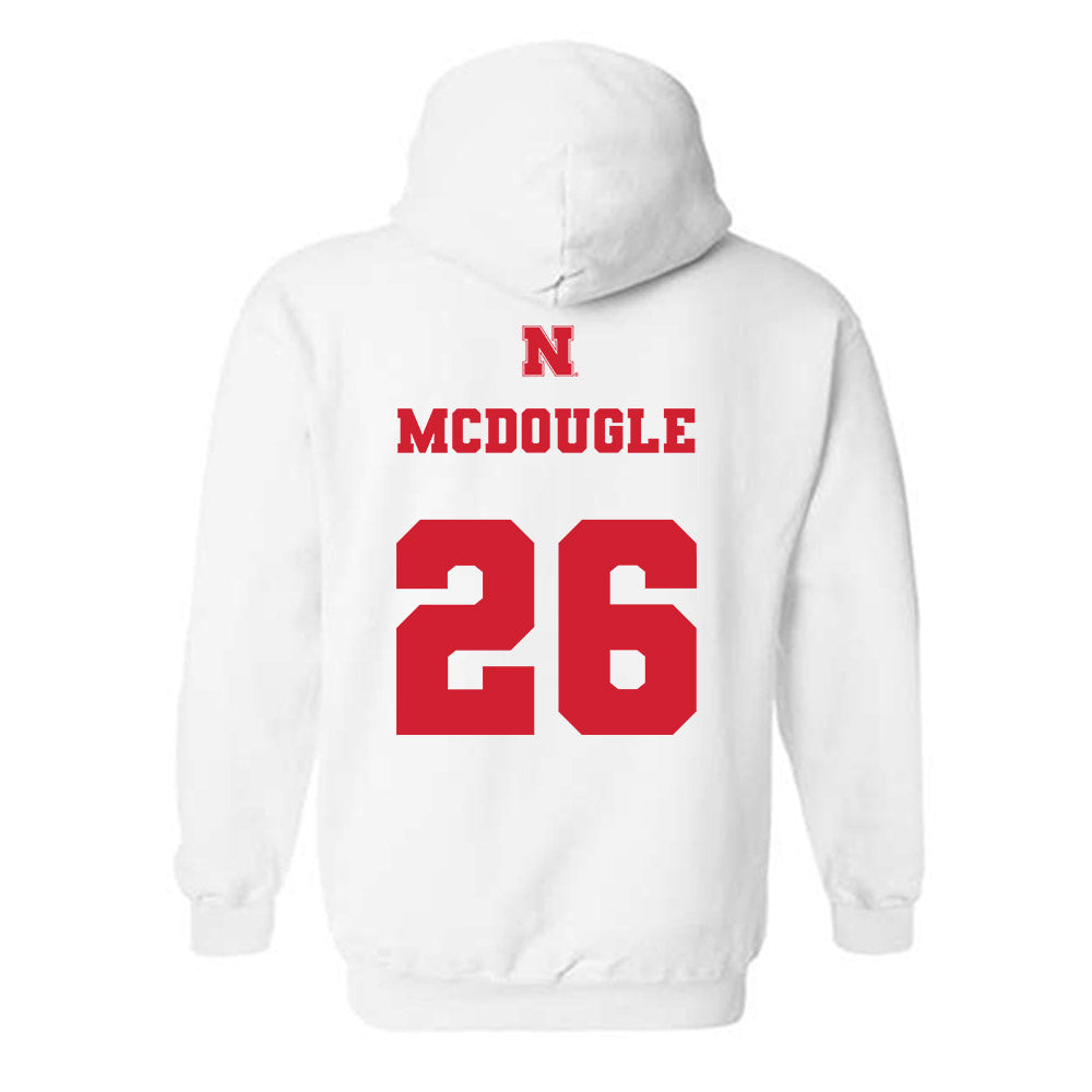 Nebraska - NCAA Football : Dwayne Mcdougle - Generic Shersey Hooded Sweatshirt-1