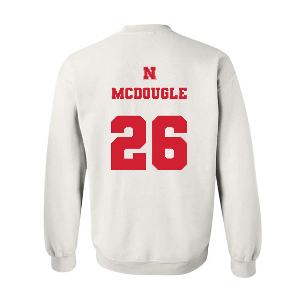 Nebraska - NCAA Football : Dwayne Mcdougle - Generic Shersey Crewneck Sweatshirt-1
