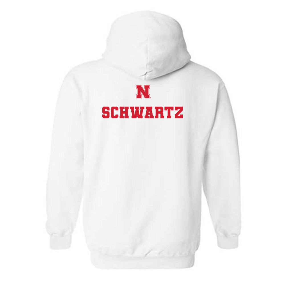 Nebraska - NCAA Men's Track & Field : Brett Schwartz - Generic Shersey Hooded Sweatshirt