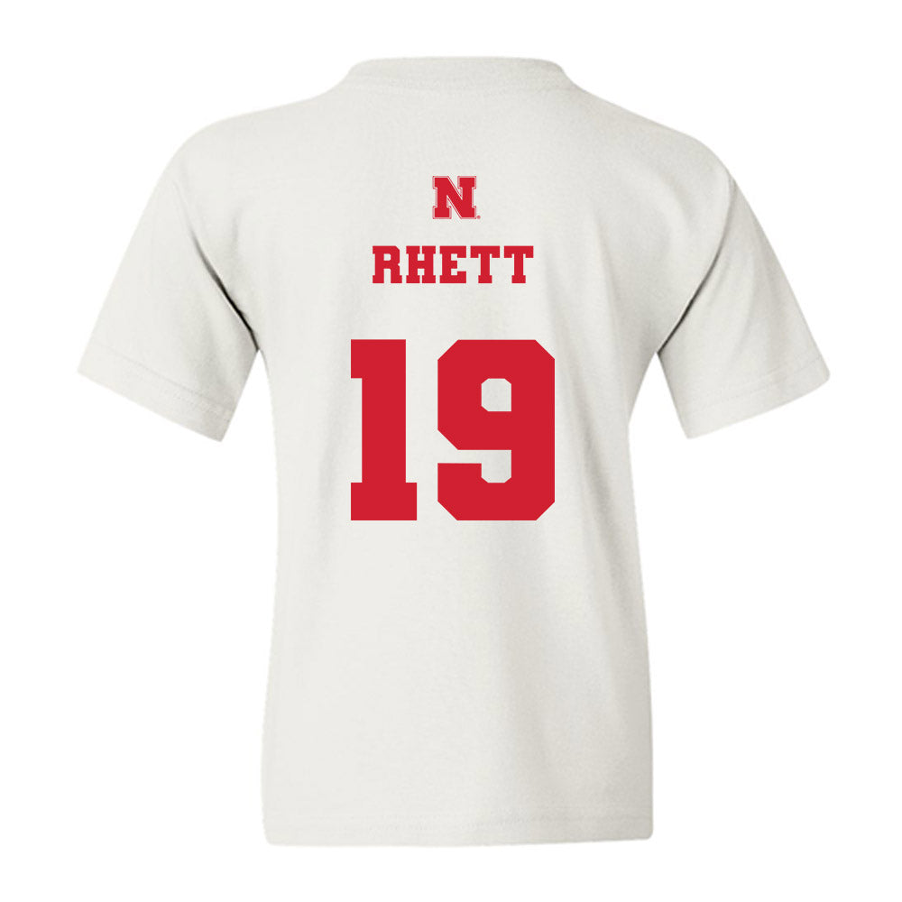 Nebraska - NCAA Football : Justyn Rhett - Generic Shersey Youth T-Shirt-1