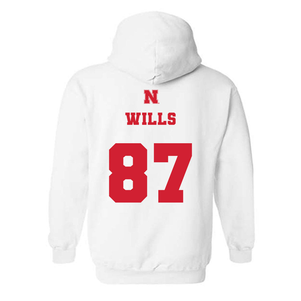 Nebraska - NCAA Football : Jack Wills - Generic Shersey Hooded Sweatshirt-1
