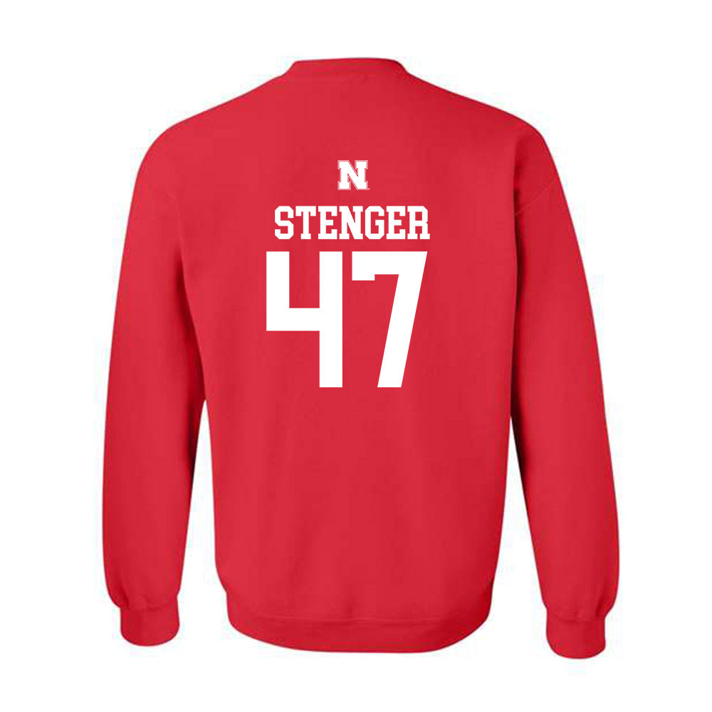 Nebraska - NCAA Football : Gage Stenger - Generic Shersey Crewneck Sweatshirt-1