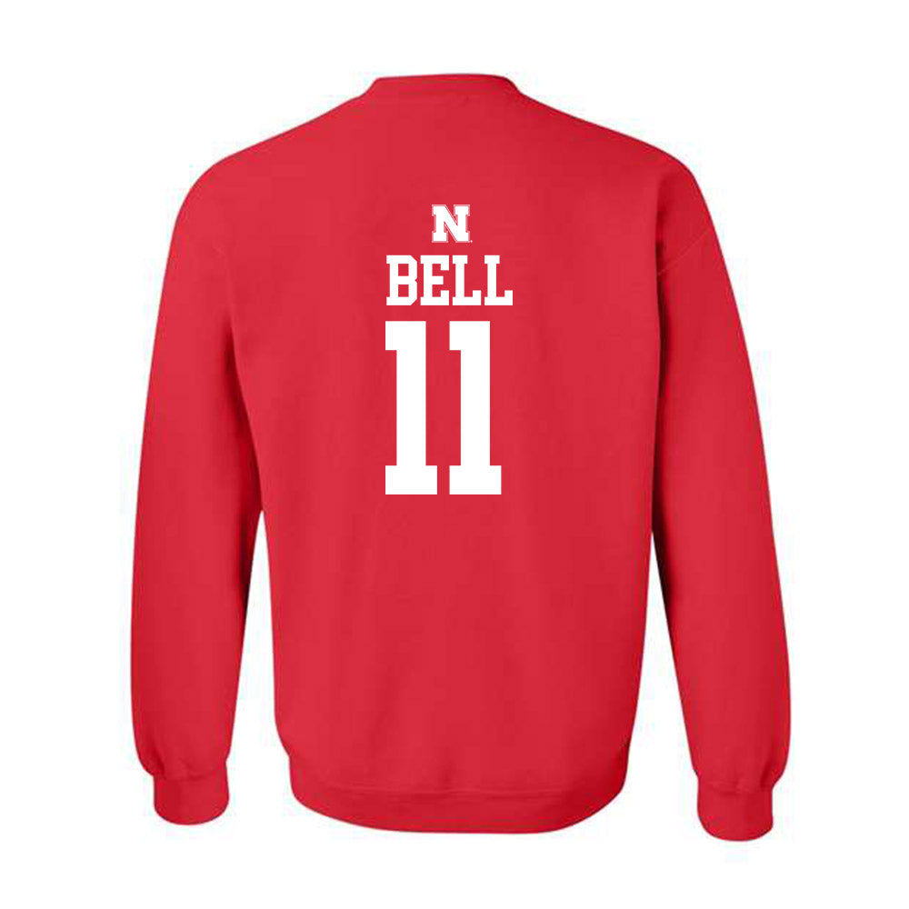 Nebraska - NCAA Football : Demitrius Bell - Generic Shersey Crewneck Sweatshirt-1