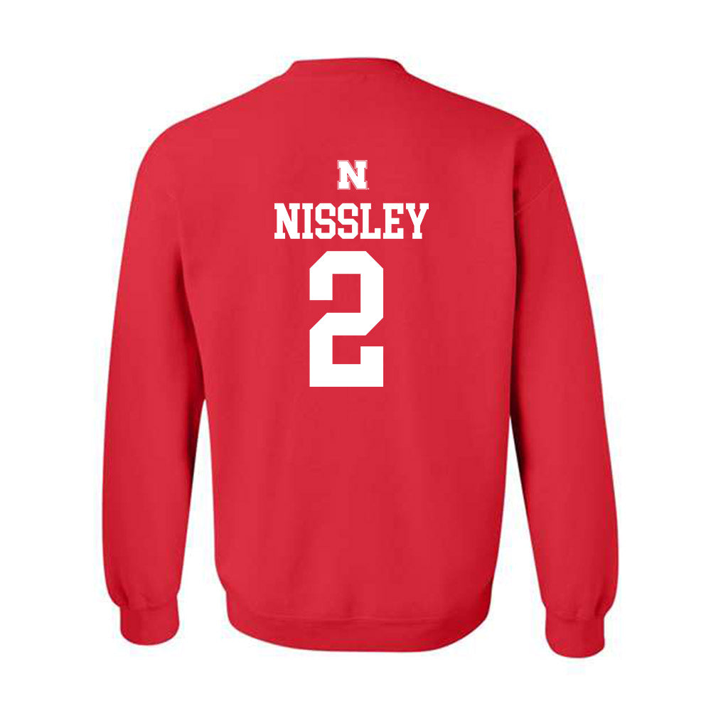 Nebraska - NCAA Women's Basketball : Logan Nissley - Generic Shersey Crewneck Sweatshirt-1