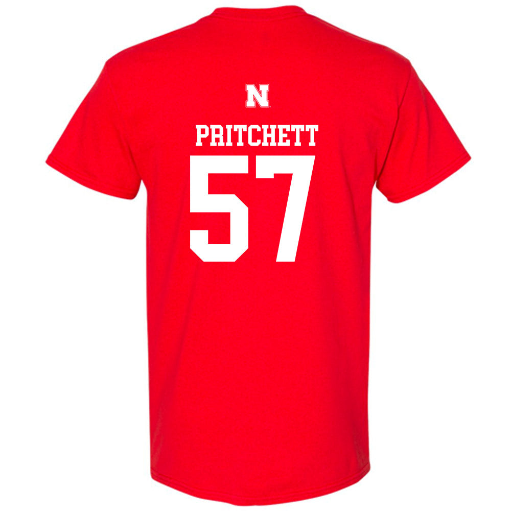 Nebraska - NCAA Football : Elijah Pritchett - Generic Shersey T-Shirt-1