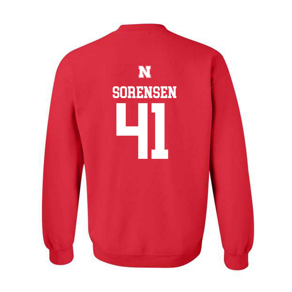 Nebraska - NCAA Football : Luke Sorensen - Generic Shersey Crewneck Sweatshirt-1