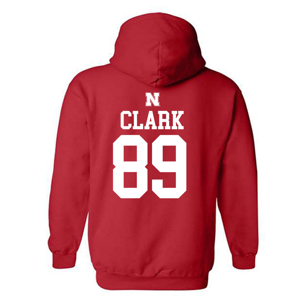 Nebraska - NCAA Football : Quinn Clark - Generic Shersey Hooded Sweatshirt-1