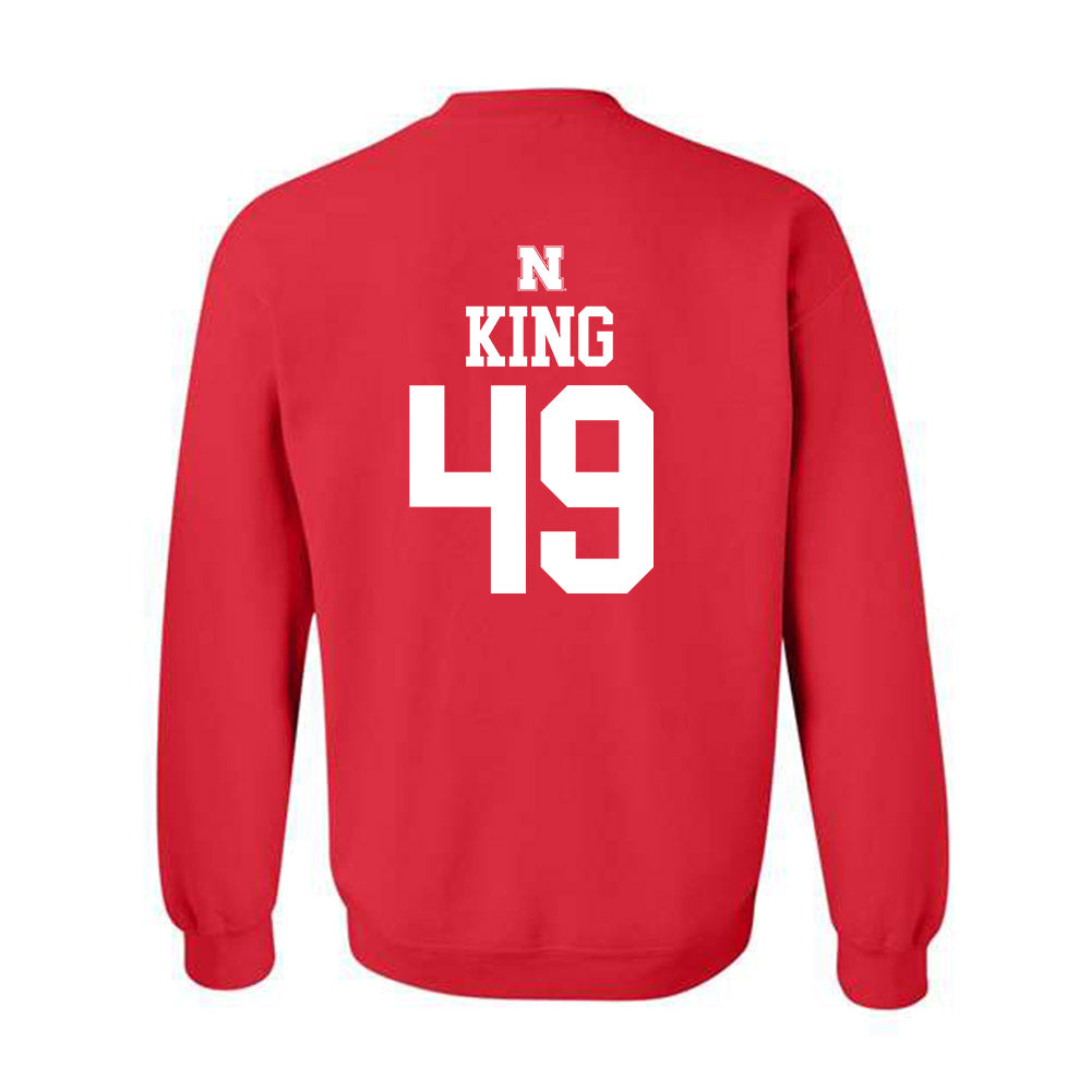 Nebraska - NCAA Football : Danny King - Generic Shersey Crewneck Sweatshirt