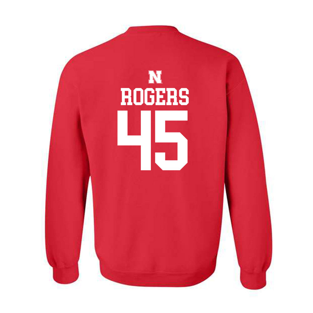 Nebraska - NCAA Football : Dylan Rogers - Generic Shersey Crewneck Sweatshirt-1