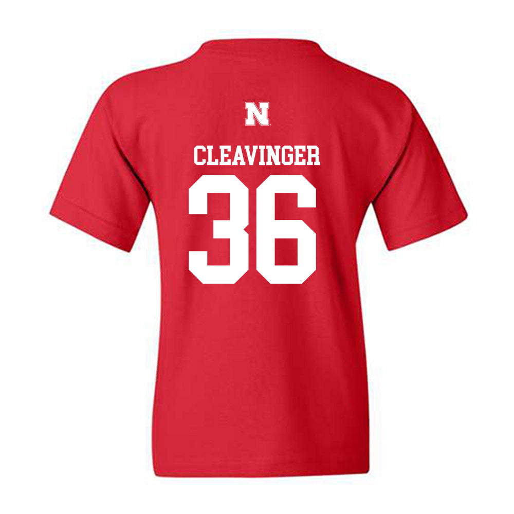 Nebraska - NCAA Baseball : Grant Cleavinger - Generic Shersey Youth T-Shirt-1