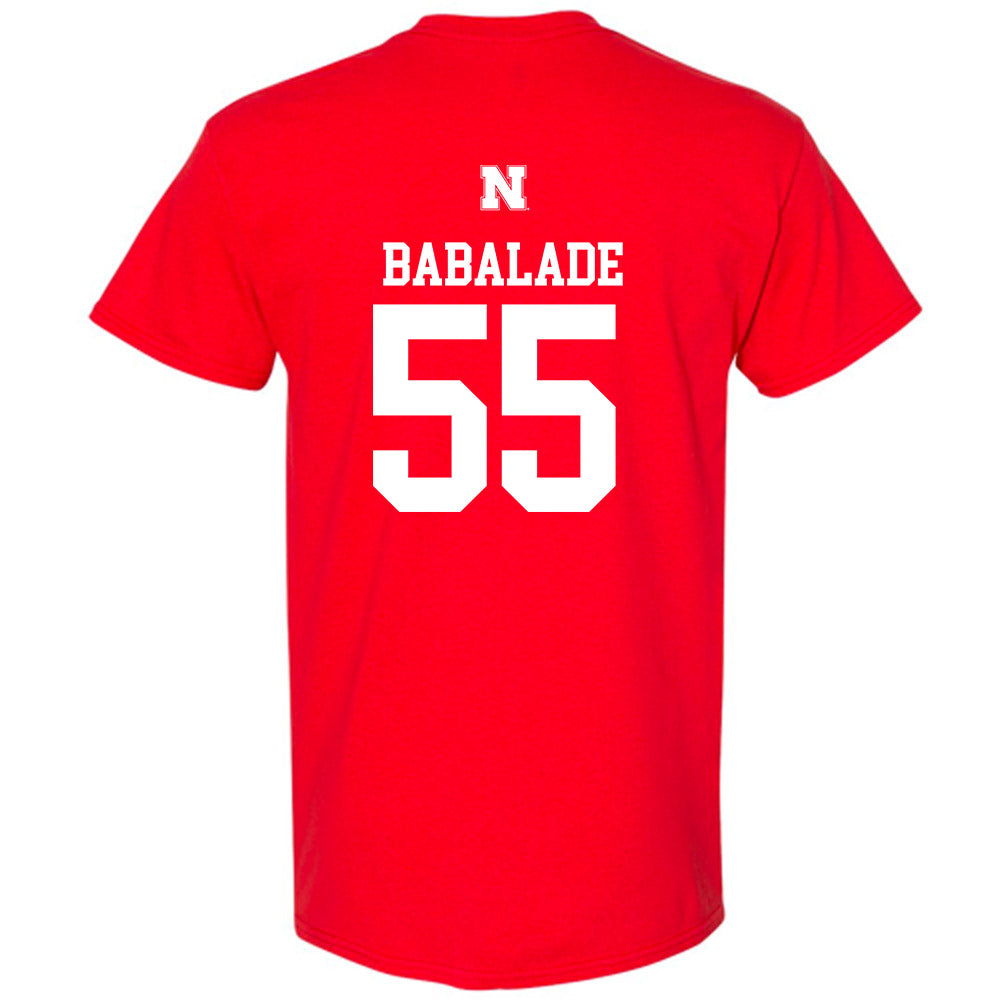 Nebraska - NCAA Football : Tree Babalade - Generic Shersey T-Shirt-1