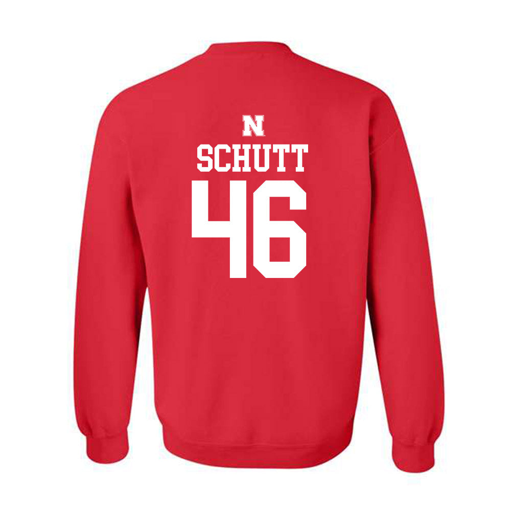 Nebraska - NCAA Football : Connor Schutt - Generic Shersey Crewneck Sweatshirt-1