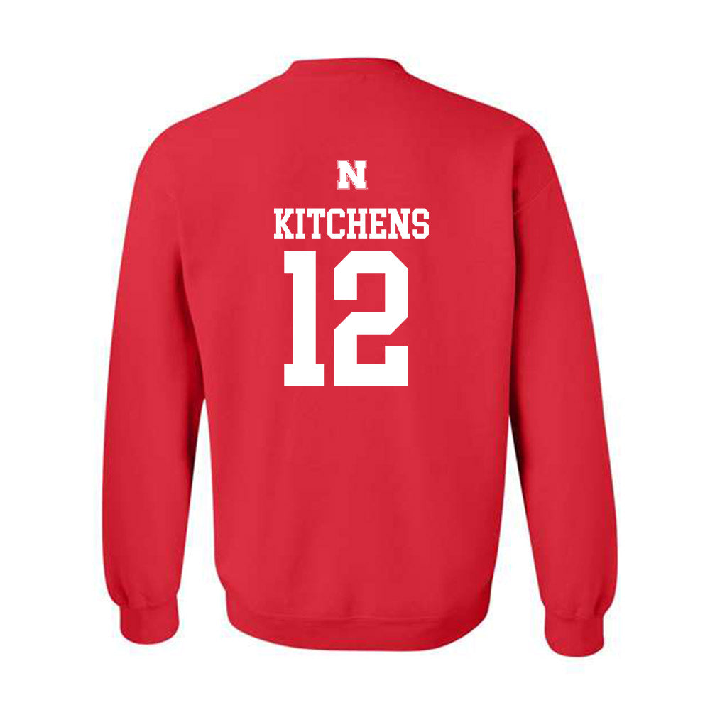 Nebraska - NCAA Baseball : Cole Kitchens - Generic Shersey Crewneck Sweatshirt-1