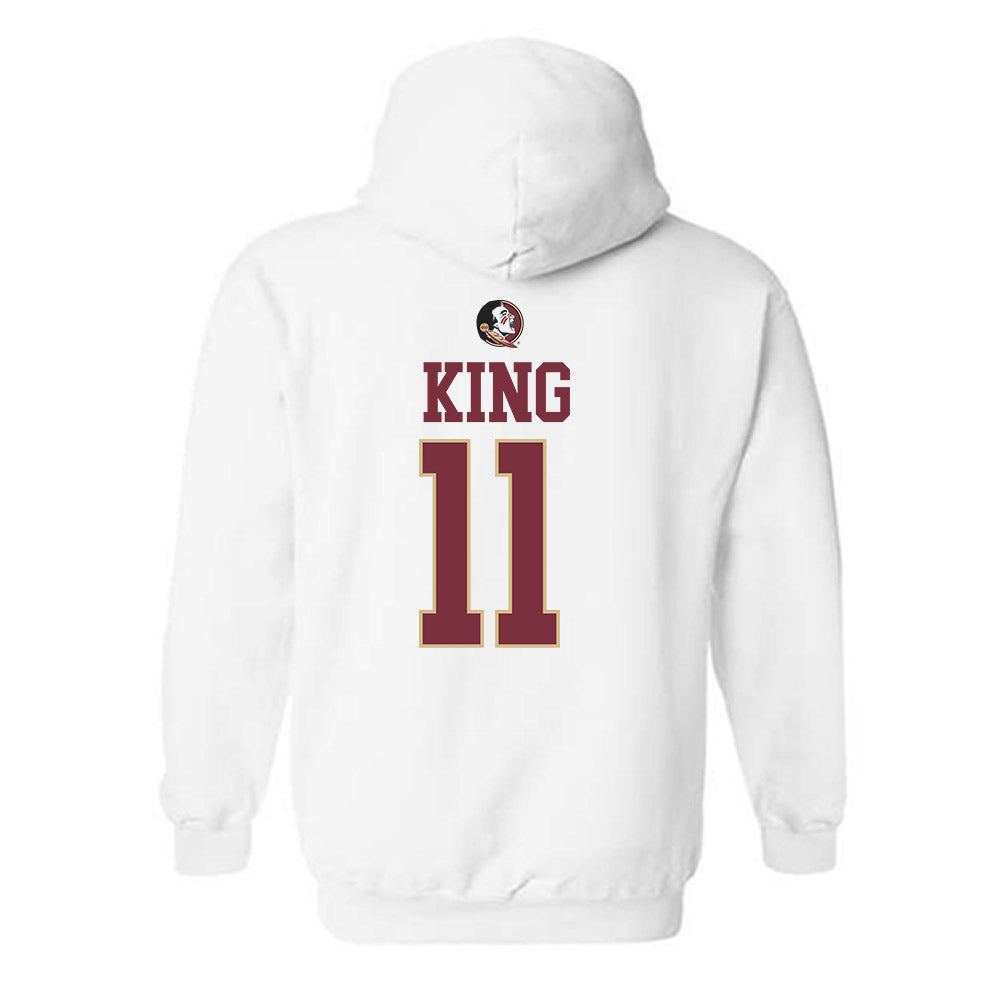 FSU - NCAA Women's Lacrosse : Danica King - Fashion Shersey Hooded Sweatshirt-1