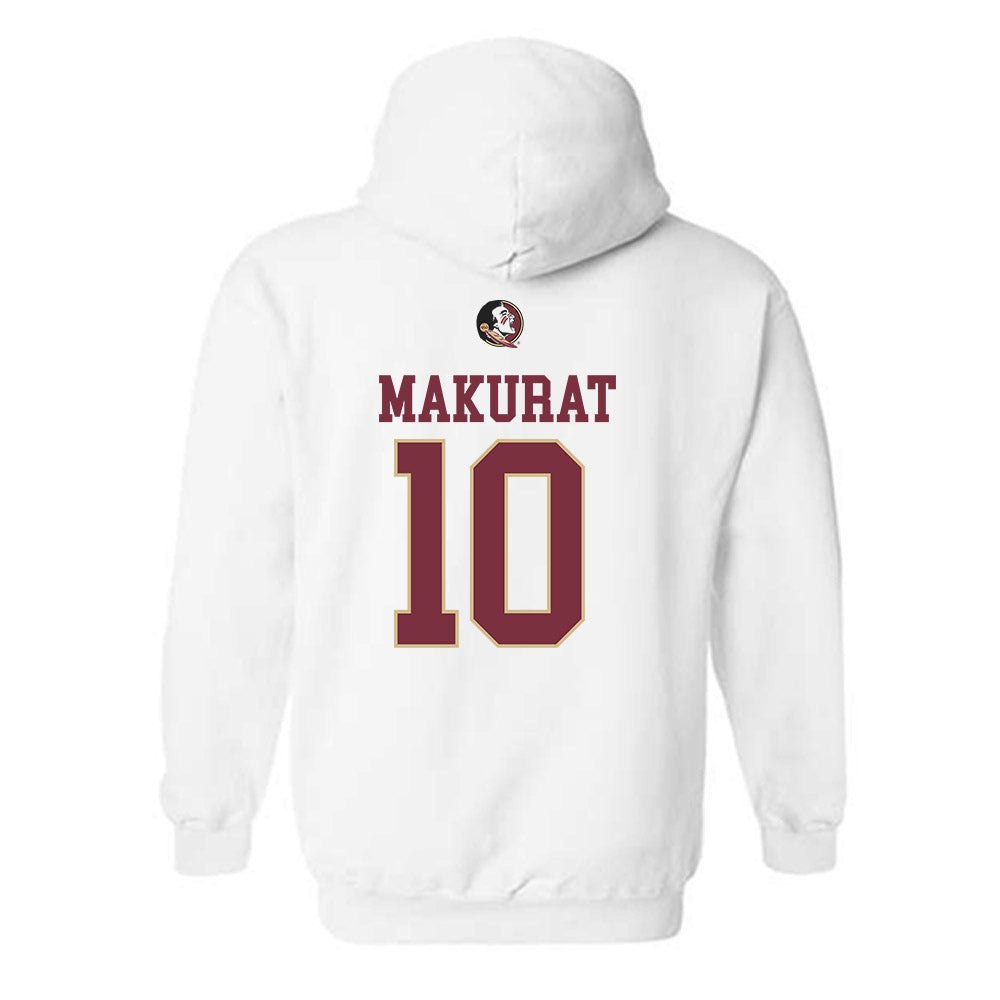 FSU - NCAA Women's Basketball : Agata Makurat - Fashion Shersey Hooded Sweatshirt-1