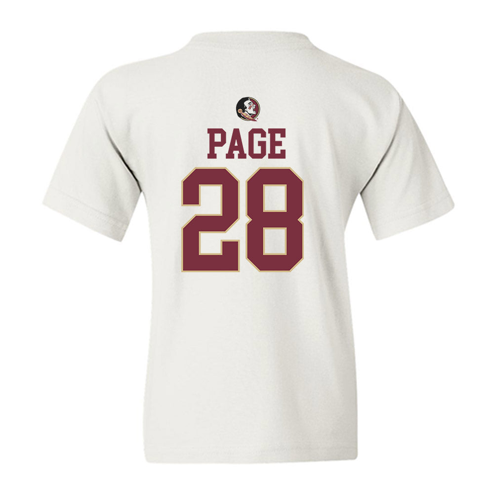 FSU - NCAA Women's Soccer : Olivia Page - Fashion Shersey Youth T-Shirt-1