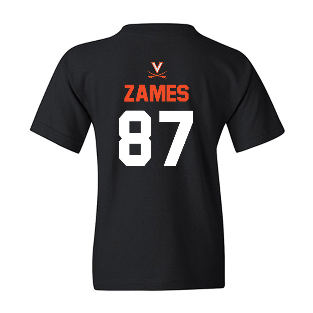 Virginia - NCAA Football : Justin Zames - Youth T-Shirt-1