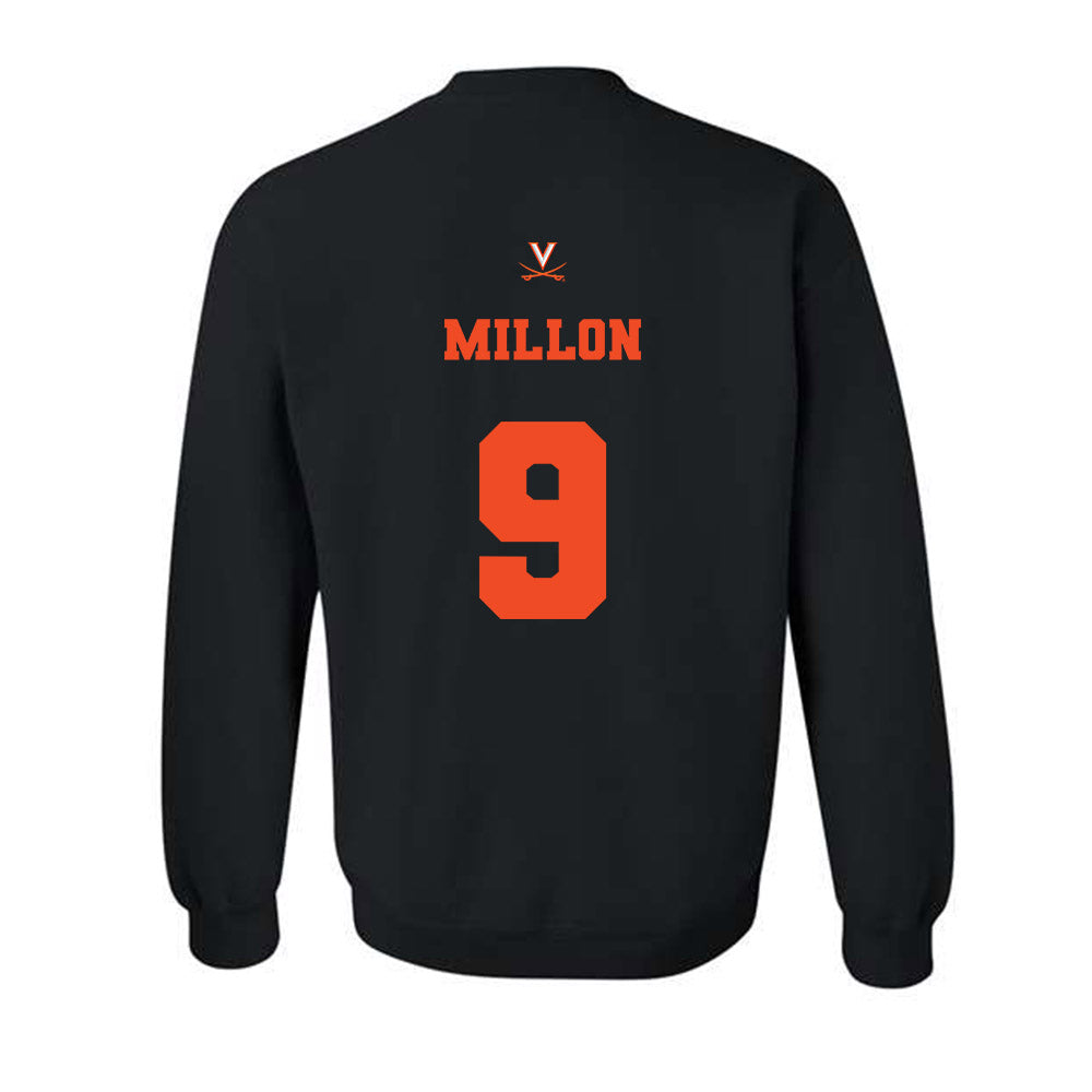 Virginia - NCAA Men's Lacrosse : McCabe Millon - Fashion Shersey Crewneck Sweatshirt-1