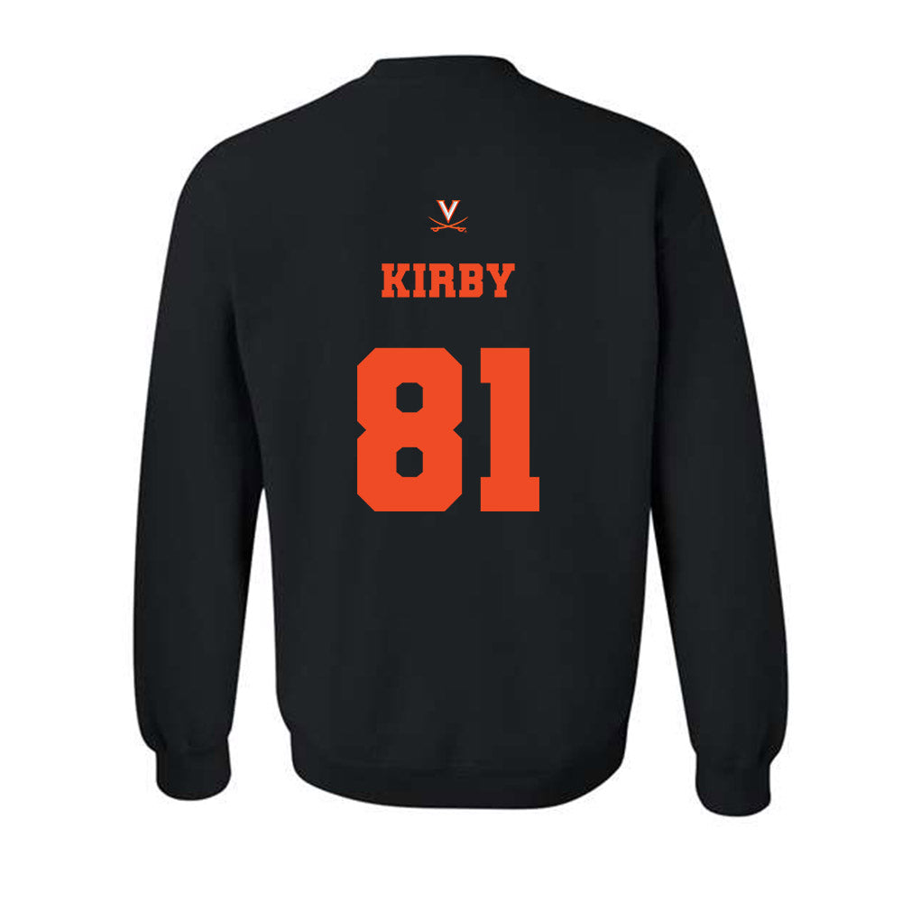 Virginia - NCAA Football : TeKai Kirby - Fashion Shersey Crewneck Sweatshirt-1