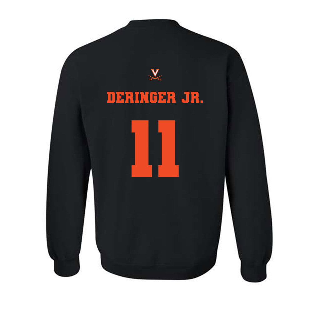 Virginia - NCAA Men's Lacrosse : James Deringer Jr. - Fashion Shersey Crewneck Sweatshirt-1