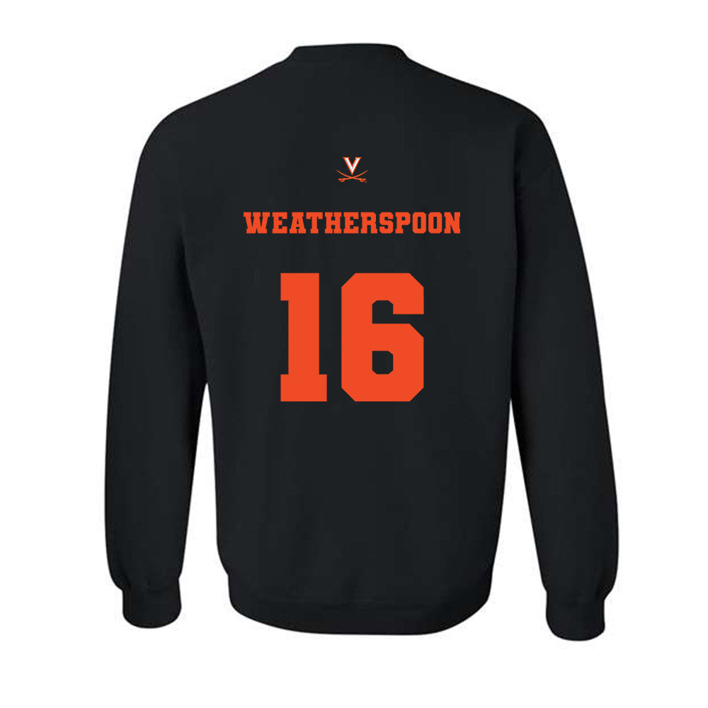 Virginia - NCAA Baseball : Jake Weatherspoon - Fashion Shersey Crewneck Sweatshirt-1