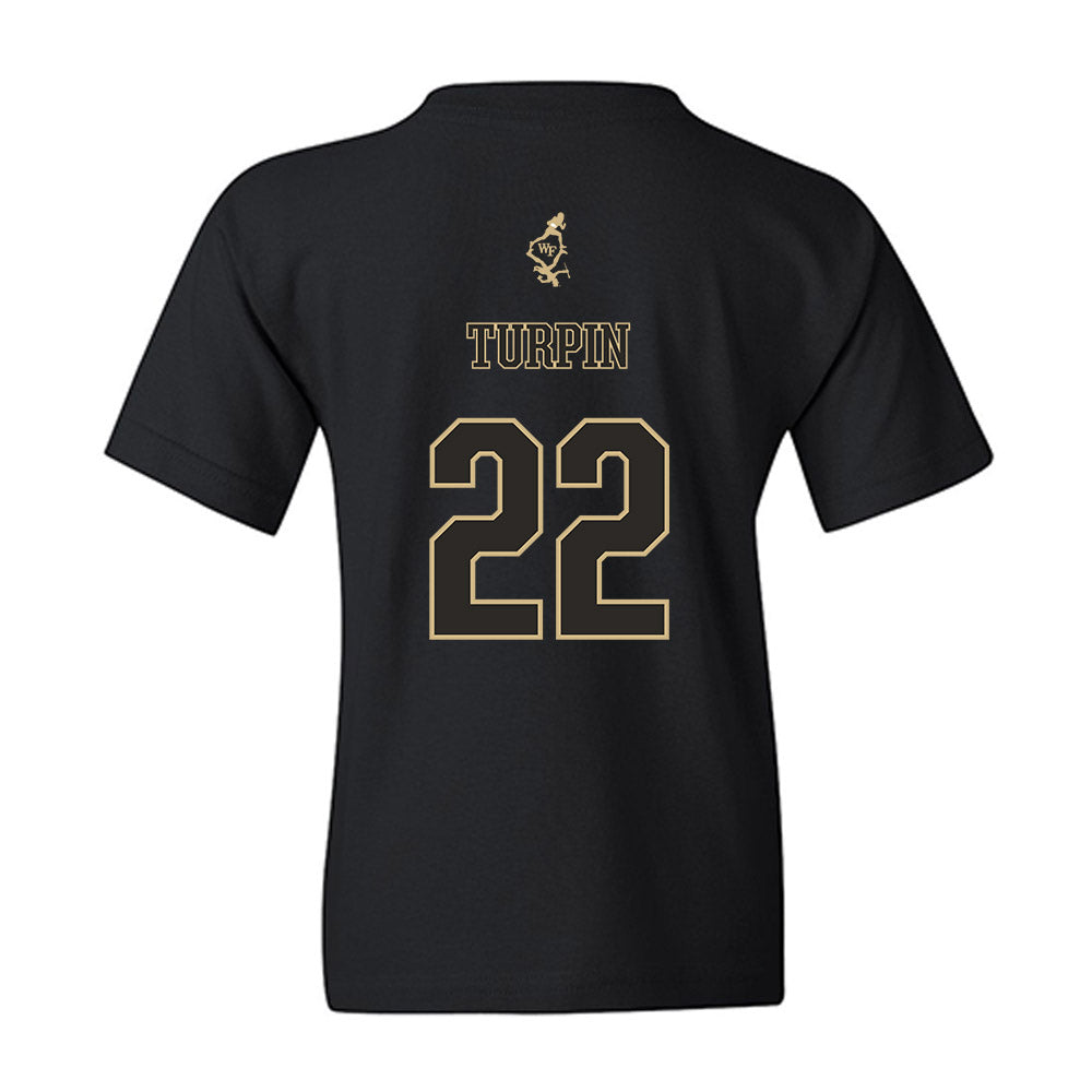 Wake Forest - NCAA Football : Myles Turpin - Youth T-Shirt-1