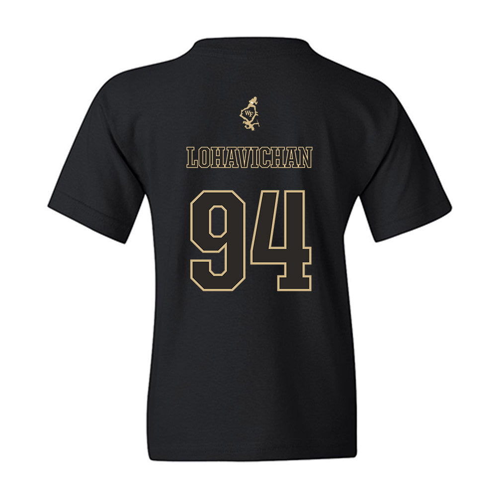 Wake Forest - NCAA Football : Zach Lohavichan - Youth T-Shirt-1