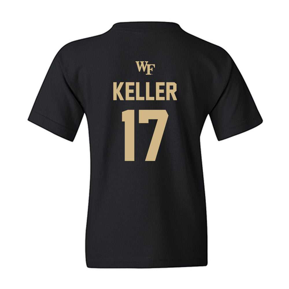 Wake Forest - NCAA Baseball : Ethan Keller - Sports Shersey Youth T-Shirt-1